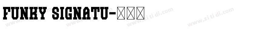 Funky Signatu字体转换